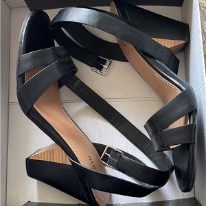 Torrid SZ 10 Black Two Strap Heel